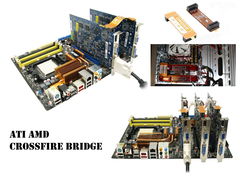 Гибкий SLI Мост объединения видеокарт ATI AMD CrossFire Bridge. Плоский 2.5 in 60mm 109-A91830-00B WST G9016C219-001H 6110024000G Оригинал! - Pic n 309200