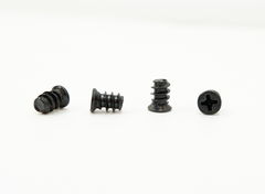 4шт. M5x7,5mm Саморез для вентилятора ПК. Диаметр резьбы 5мм, винты с тупым концом для кулера в компьютерный корпус, черный  - Pic n 295866