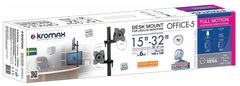 Настольный кронштейн для 2 мониторов Kromax OFFICE-5 (VESA75/100, 2x6кг)