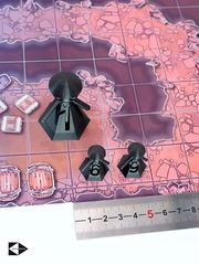 12 шт. DnD Gook Black Dungeons &amp; Dragons игровые нумерованные Пешки для настольной игры ДнД, фишки-гуки 10+2, миниатюры для НРИ.  - Pic n 311014