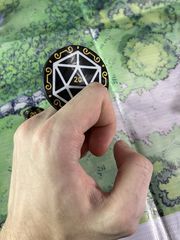 7шт. «DnD D20 Premium» Подземелья и драконы Жетоны вдохновения. Токены К20, Фишки атрибуты мастера ДнД. - Pic n 310777