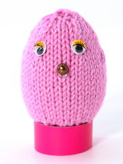 3шт. Декоративные разноцветные вязаные яйца для иголок 7см. Ручная работа, в подарочной упаковке - Pic n 311029