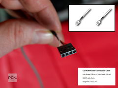 0,4м Кабель Audio CD-ROM 4-pin F 2.54mm 810-10052-00050 Звуковой шлейф передачи звука с оптического привода CD и DVD дисков на звуковую карту ПК  - Pic n 257418