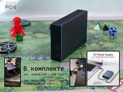 Внешний Жесткий диск 2TB HDD 2,5" USB Type-С RAID-0 Массив с двумя хардами по 1TB. Алюминиевый корпус. Качество, надёжность! - Pic n 311042