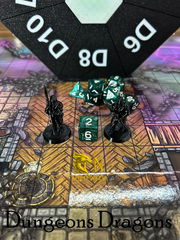 14шт Дайсы для НРИ «DnD D Emerald». Подземелья и драконы игральные кости 7+7. Кубики для ДнД изумрудные, атрибуты мастера ДнД. - Pic n 311048