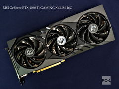 Видеокарта 16Гб MSI GeForce RTX 4060 Ti GAMING X SLIM 16G Длина 307мм, PCI-E Gen 4x8, 7680x4320 2685МГц GDDR6 128-bit S/N602-V517-59SB2403000614 - Pic n 311057