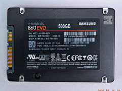 Твердотельный SSD накопитель 500ГБ 2.5" SATA Samsung 860 EVO MZ-76E500 6Gb/s V-NAND 3bit-MLC mz7lh500halu жесткий диск 7мм для ПК, ноутбука  - Pic n 299642