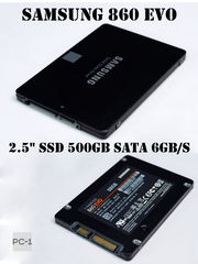 Твердотельный SSD накопитель 500ГБ 2.5" SATA Samsung 860 EVO MZ-76E500 6Gb/s V-NAND 3bit-MLC mz7lh500halu жесткий диск 7мм для ПК, ноутбука  - Pic n 299642