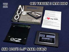 Твердотельный SSD накопитель 120ГБ 2.5" SATA 6Gb/s OCZ Vertex 3 Max IOPS VTX3MI-25SAT3-120G + Крепеж 2.5" в 3.5". Толщина жесткого диск