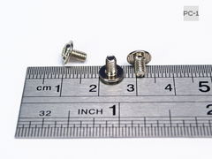 50шт. Стоечный Винт для ПК M3 M2.5x6mm крепление для материнских плат, HDD 2.5", дюймовая резьба с шайбой головкой. - Pic n 260808