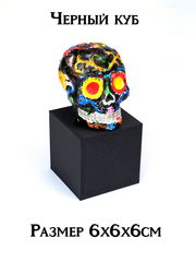 Черный Куб. Размер 6х6х6см. Подставка под товар. Торговое оборудование для бутиков, выкладка товара на витрину. - Pic n 310307