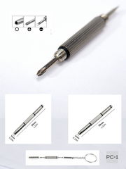 Универсальная отвертка для ремонта очков 3-в-1 шлицы плоская, крестовая, звездчатая. Для затяжки винтов на любых солнцезащитных и обычных очках - Pic n 311099