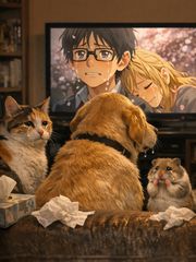 Ну вот, опять плакать... 20см Фигурка в ПК Каори Миядзоно с скрипкой Твоя апрельская ложь. Качественная + подарок Your Lie in April - Pic n 311118