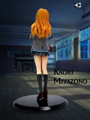 Ну вот, опять плакать... 20см Фигурка в ПК Каори Миядзоно с скрипкой Твоя апрельская ложь. Качественная + подарок Your Lie in April - Pic n 311118