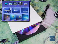 Type-C USB3.0 CD DVD +/-RW Внешний оптический привод для ПК и ноутбуков MOBILE DC5V, устройство для записи и чтения Компакт и DVD дисков. Драйвера не  - Pic n 311143