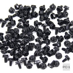 10шт. Чёрные Винты UNC 6-32 с шестигранной головкой для крепления комплектующих в корпус ПК.  - Pic n 284515