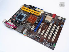 Материнская плата Socket LGA775 ASUS P5KPL SE Rev. 2.01G PCI /PCI-E 16x /PCI-E 1x /SATA /DDRII /USB /SVGA /COM /Sound /LAN /ATX Рамка портов - Pic n 280887