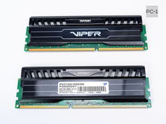 Оперативная память DDR3 16GB 2x8GB Patriot Viper PV316G160C0K, DIMM, PC3-12800, 1600MHz, CL10, 1.5v, XMP, радиатор на чипах - Pic n 297218