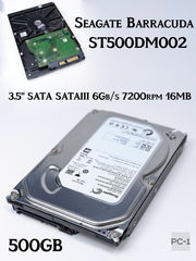 Жесткий диск 3.5" SATA 500GB Seagate Barracuda ST500DM002 SATA-III 6Gb/s 7200rpm 16MB - Pic n 59601