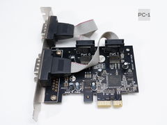 Контроллер COM-портов St-Lab I-360 PCI Express SK-02, 94V-0, E326765, чип: OXPCIe952-FBAG, внешние порты: 2x DB9 (COM 9pin) - Pic n 130392
