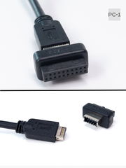 Переходник U319-TypeE с 19pin USB3.0 на 20pin USB-C Female адаптер PH73S позволяет подключить USB Type-C от корпуса в колодку USB на мат. плате ПК - Pic n 300118