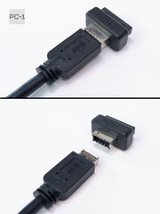 Переходник U319-TypeE с 19pin USB3.0 на 20pin USB-C Female адаптер PH73S позволяет подключить USB Type-C от корпуса в колодку USB на мат. плате ПК - Pic n 300118