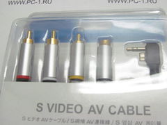 Кабель S-Video AV Cable для Sony PSP 3000/2000 (с 4-мя разъемами) PSP-S160 /НОВЫЙ
